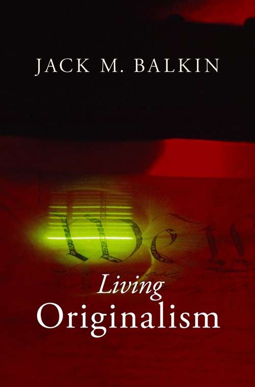Book cover of Living Originalism