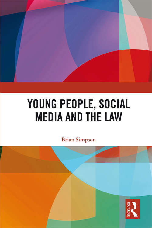 Book cover of Young People, Social Media and the Law