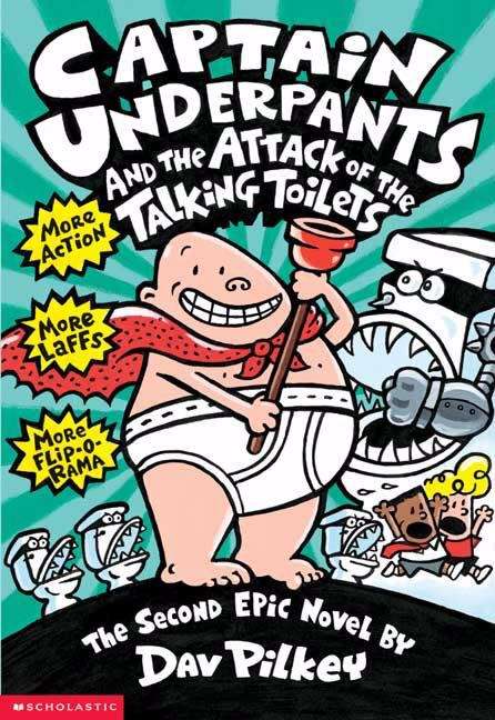 Book cover of Captain Underpants and the Attack of the Talking Toilets (Captain Underpants #2)
