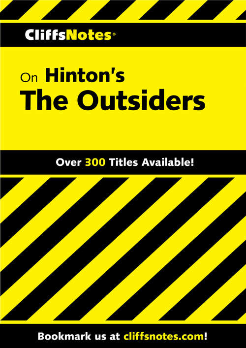 Book cover of CliffsNotes on Hinton's The Outsiders