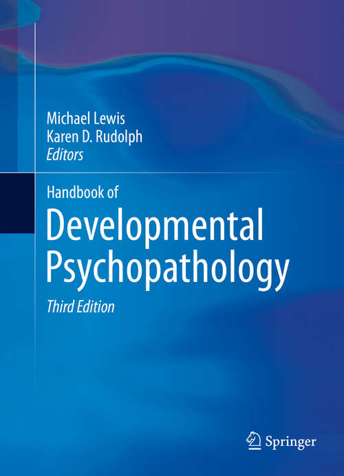 Book cover of Handbook of Developmental Psychopathology