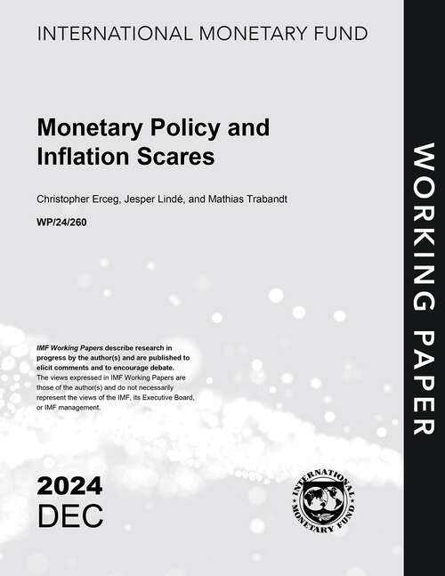 Book cover of Monetary Policy and Inflation Scares