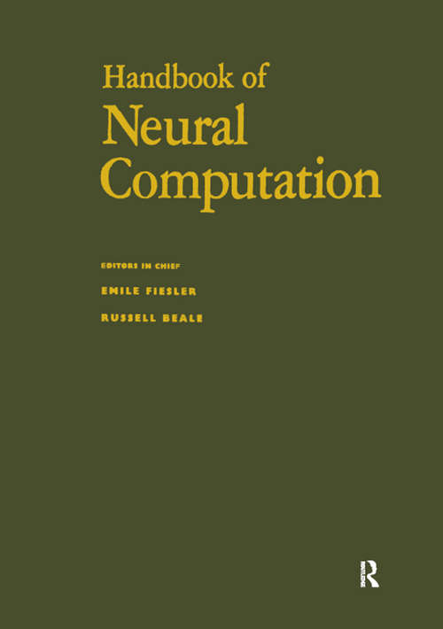 Handbook of Neural Computation: Supplement 1