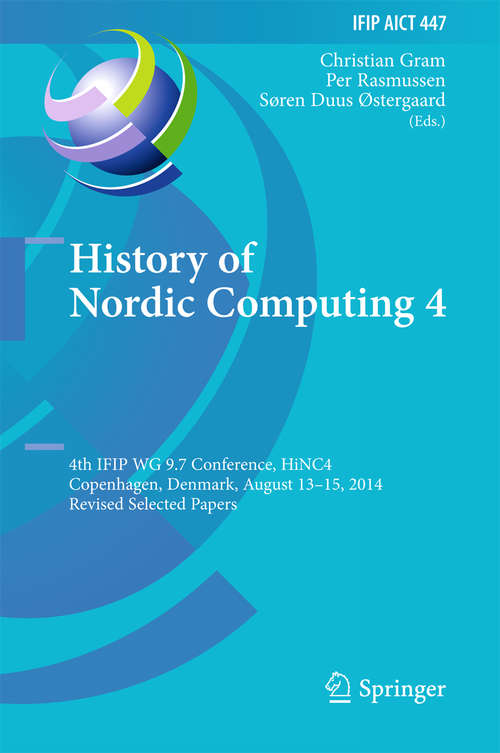 Book cover of History of Nordic Computing 4