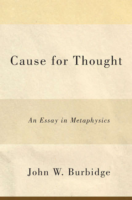 Book cover of Cause for Thought