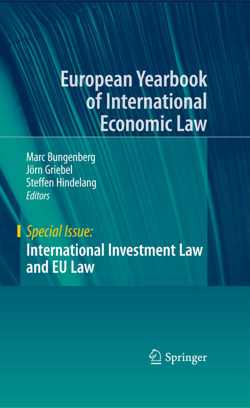 Book cover of International Investment Law and EU Law