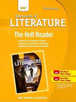 Book cover of Elements of Literature®, First Course, The Holt Reader