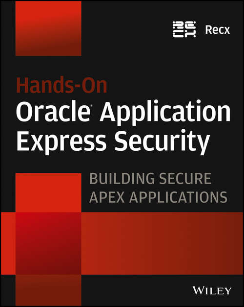 Book cover of Hands-On Oracle Application Express Security