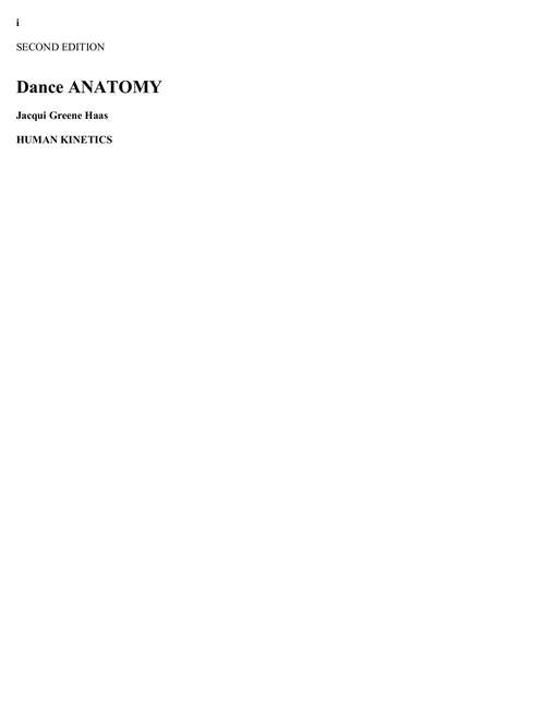 Book cover of Dance Anatomy (Second Edition) (Anatomy Ser.)