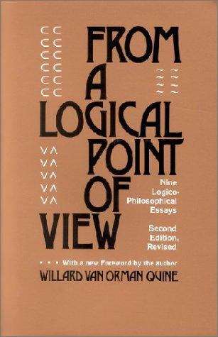 Book cover of From A Logical Point Of View: Nine Logico-philosophical Essays