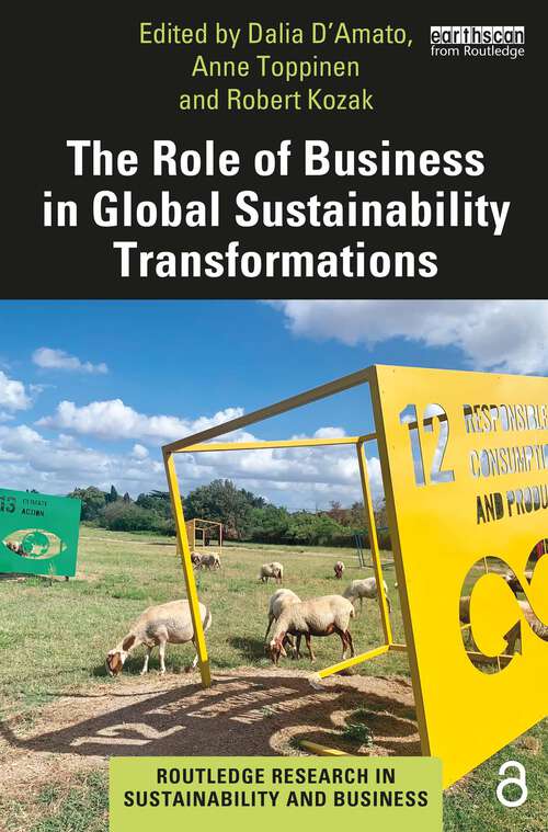 Book cover of The Role of Business in Global Sustainability Transformations (Routledge Research in Sustainability and Business)