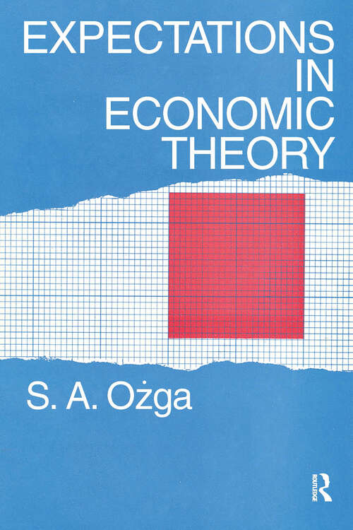 Book cover of Expectations in Economic Theory (1)
