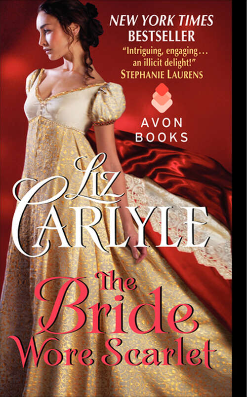 Book cover of The Bride Wore Scarlet (Fraternitas Aureae Crucis #6)