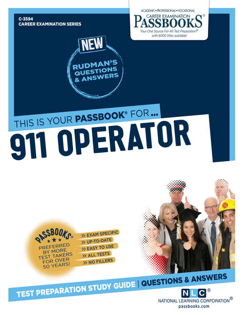 Book cover of 911 Operator: Passbooks Study Guide (Career Examination Series: C-3594)