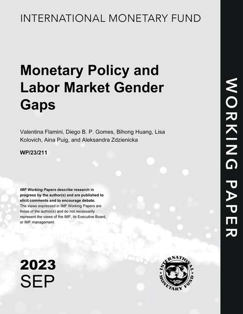 Book cover of Monetary Policy and Labor Market Gender Gaps