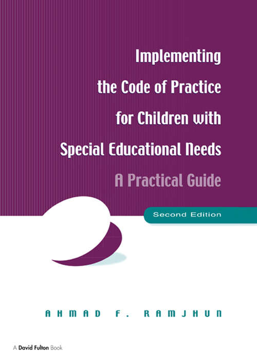 Book cover of Implementing the Code of Practice for Children with Special Educational Needs: A Practical Guide (2)