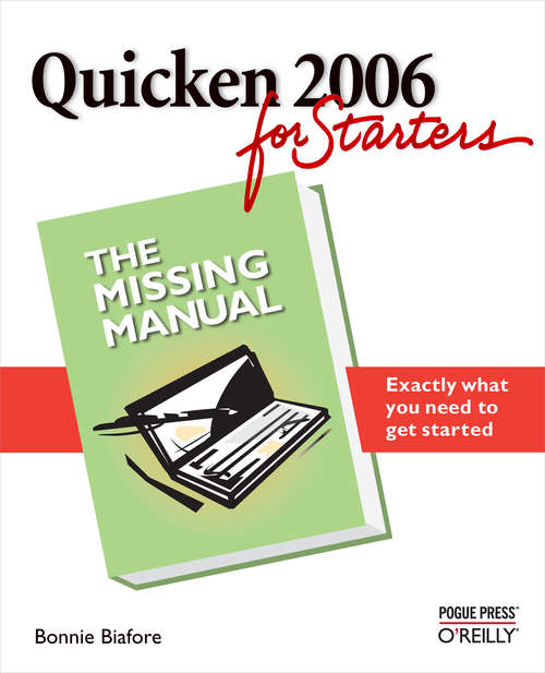 Book cover of Quicken 2006 for Starters: The Missing Manual