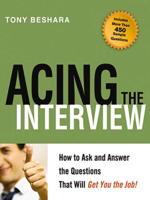 Book cover of Acing the Interview