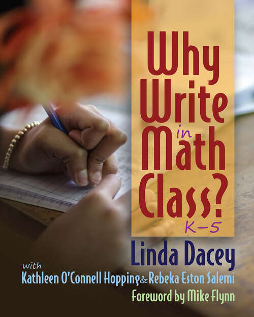 Book cover of Why Write in Math Class?