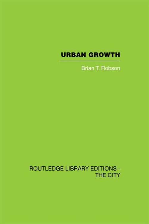 Book cover of Urban Growth: An Approach