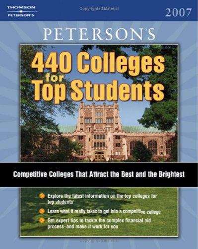 Book cover of Peterson's 440 Colleges for Top Students