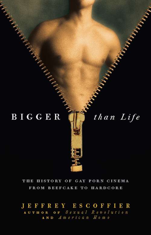 Book cover of Bigger Than Life: The History of Gay Porn Cinema from Beefcake to Hardcore