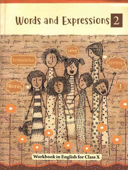 Book cover of Words and Expressions-2 class 10 - NCERT - 23 (Rationalised 2023-2024)