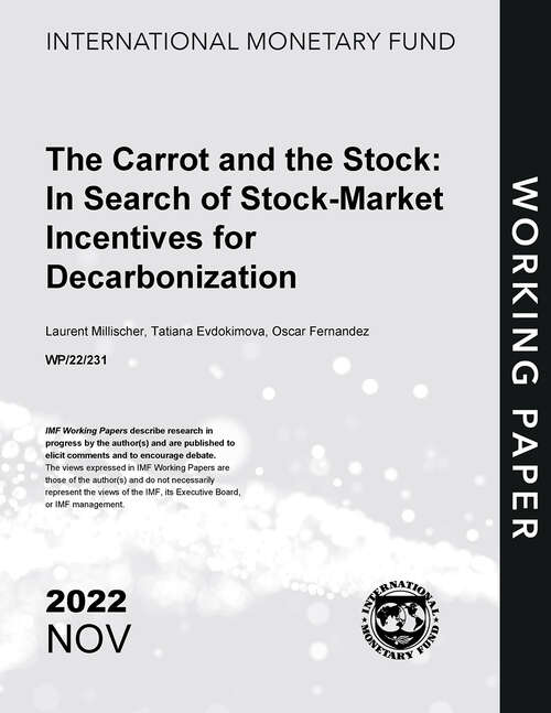 Book cover of The Carrot and the Stock: In Search of Stock-Market Incentives for Decarbonization