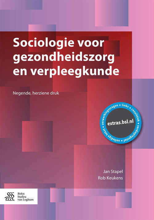 Book cover of Sociologie voor gezondheidszorg en verpleegkunde