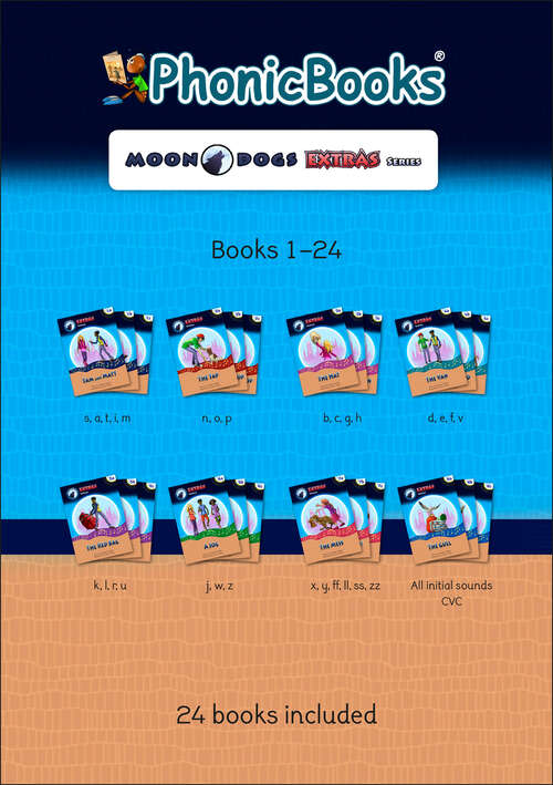 Book cover of Phonic Books Moon Dogs Extras: Decodable Books for Older Readers (Alternative Vowel Spellings) (Phonic Books Catch-Up Decodable Readers)