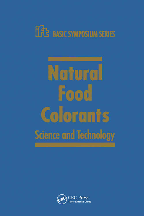 Book cover of Natural Food Colorants: Science and Technology