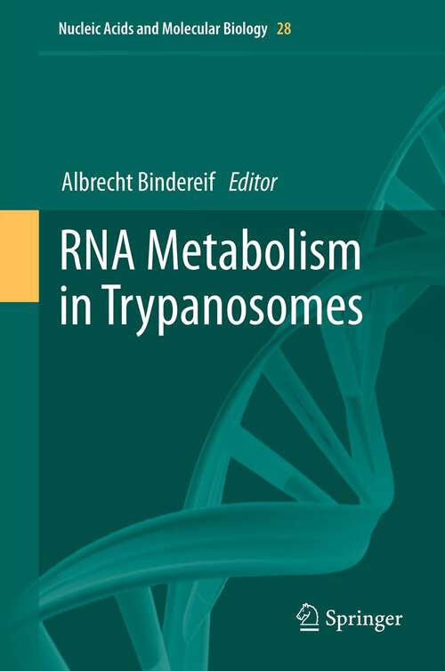 Book cover of RNA Metabolism in Trypanosomes