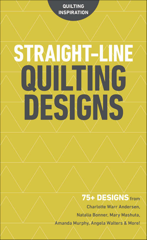 Book cover of Straight-Line Quilting Designs