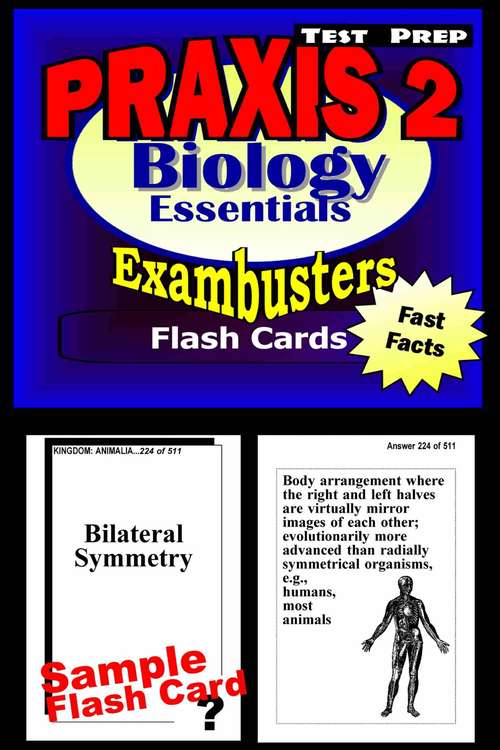Book cover of PRAXIS II Biology Test Prep Review--Exambusters Flash Cards: Biology Essentials (Exambusters PRAXIS II Workbook #2)