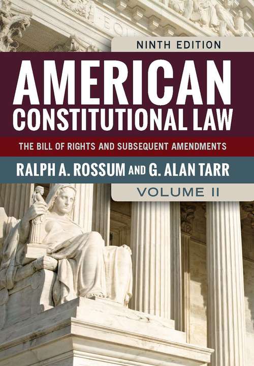Book cover of American Constitutional Law, Volume II