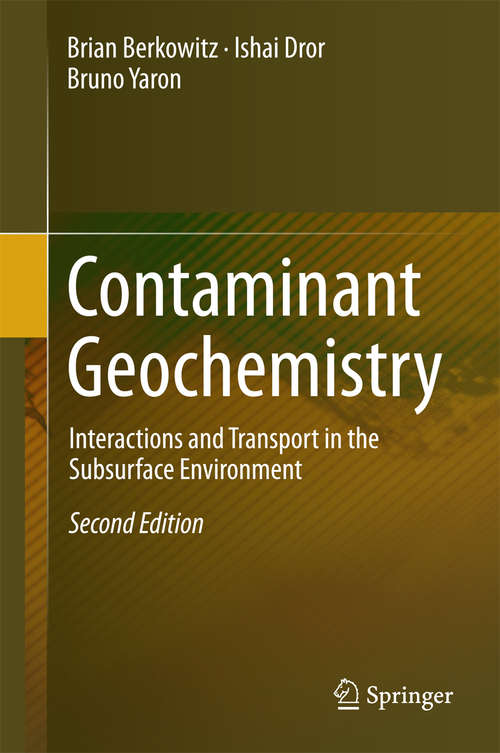 Book cover of Contaminant Geochemistry