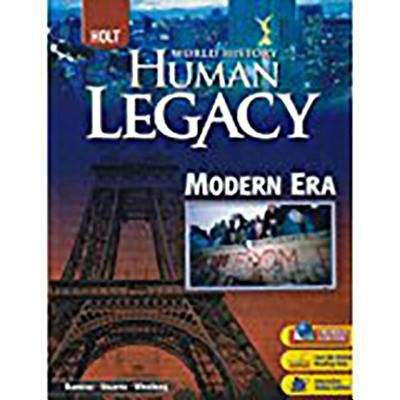 Book cover of Holt World History, Human Legacy: Modern Era