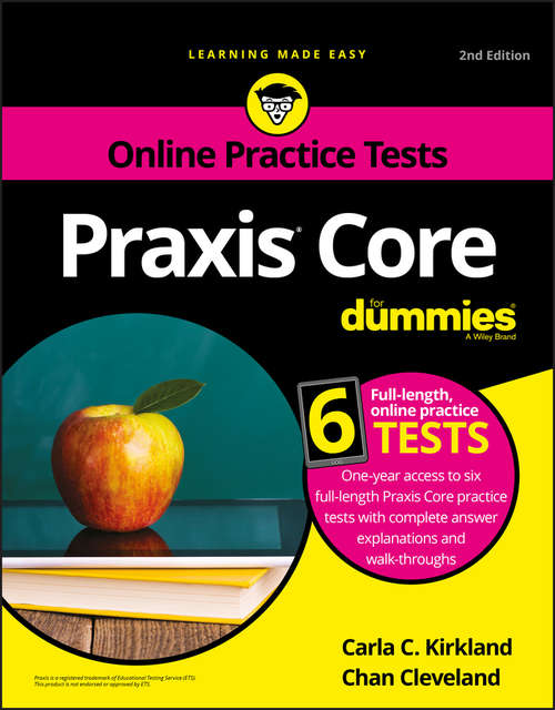Book cover of Praxis Core For Dummies with Online Practice Tests (2)