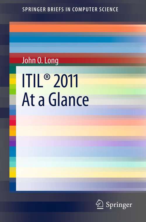 Book cover of ITIL® 2011 At a Glance