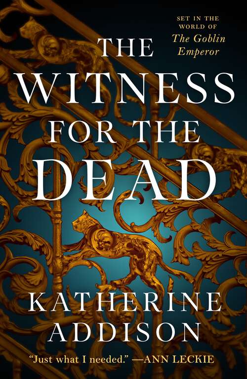 Book cover of The Witness for the Dead: Book One of the Cemeteries of Amalo Trilogy (The Chronicles of Osreth #1)