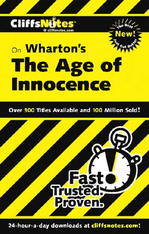 CliffsNotes on Wharton's The Age of Innocence