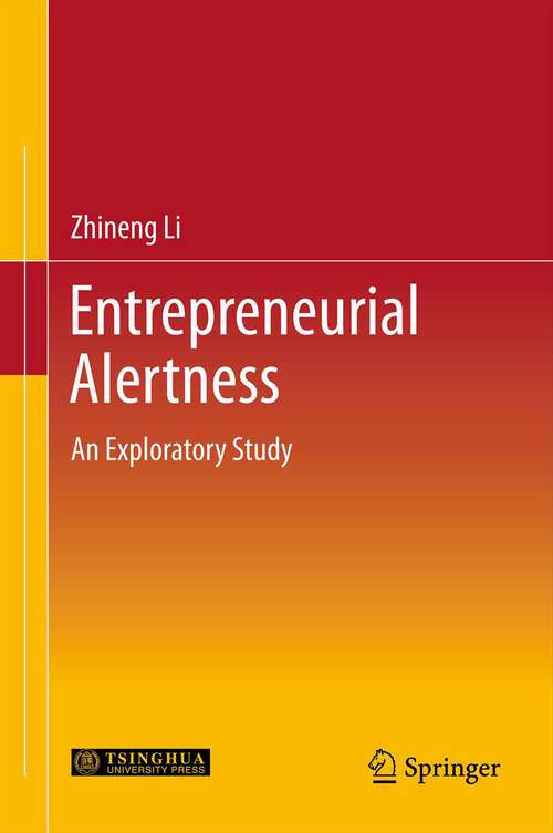 Book cover of Entrepreneurial Alertness: An Exploratory Study