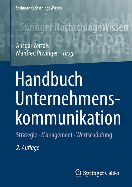 Book cover of Handbuch Unternehmenskommunikation
