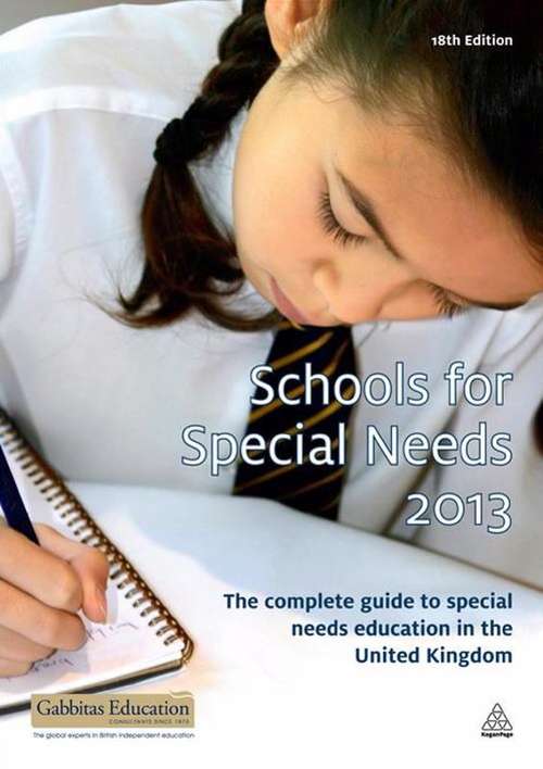 Book cover of Schools for Special Needs 2012-2013