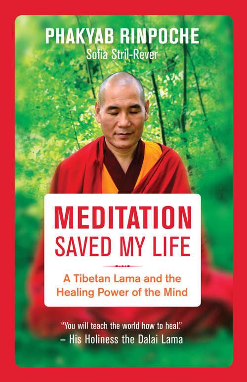 Book cover of Meditation Saved My Life: A Tibetan Lama and the Healing Power of the Mind