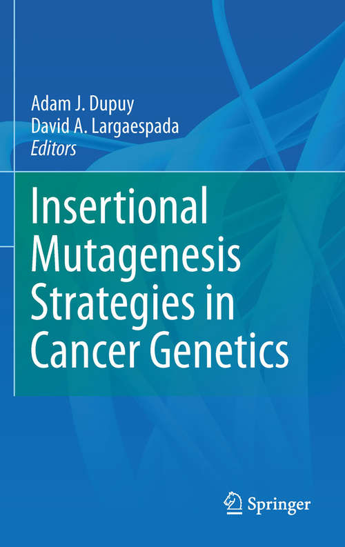 Book cover of Insertional Mutagenesis Strategies in Cancer Genetics