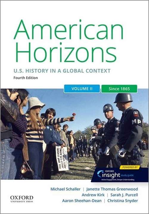Book cover of American Horizons: Us History In A Global Context, Volume Two: Since 1865 (4)