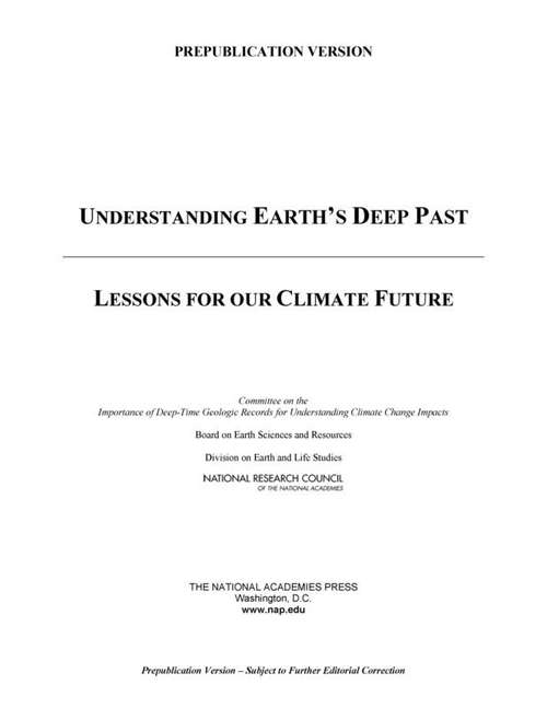 Book cover of Understanding Earth's Deep Past