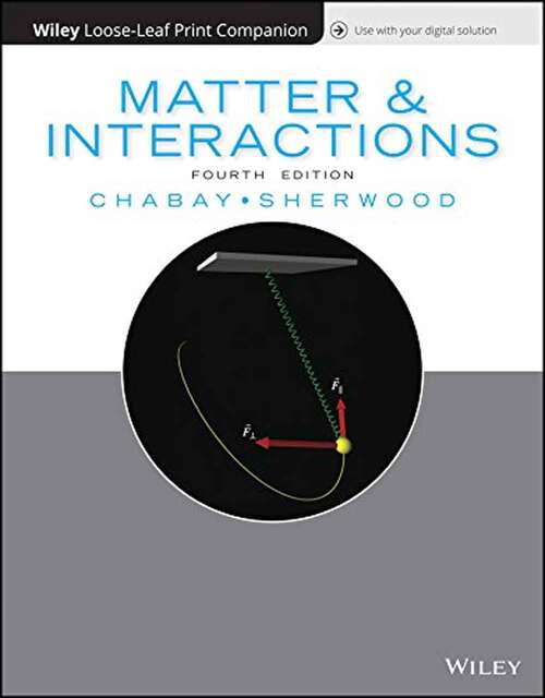 Book cover of Matter and Interactions (4)