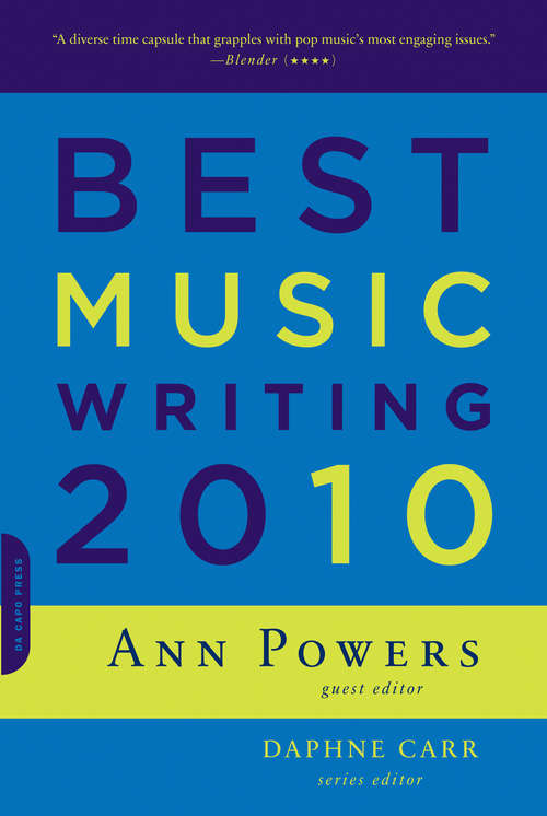Book cover of Best Music Writing 2010
